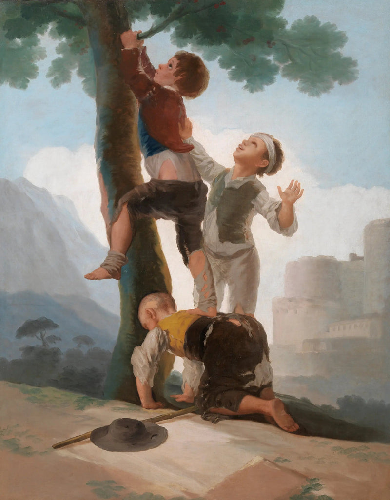 Ragazzi che scalano un albero - Francisco de Goya
