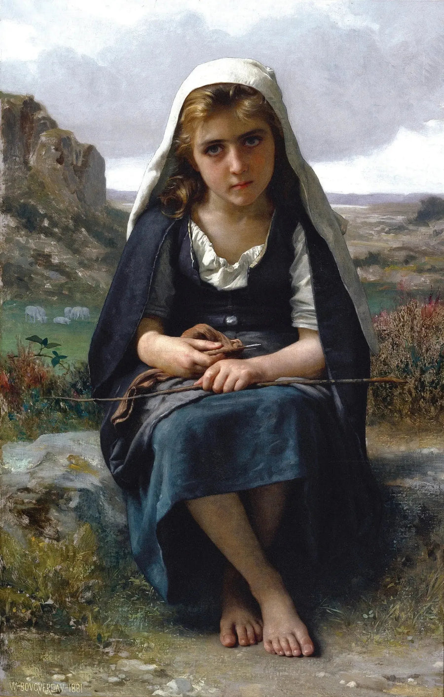 Guardiana di pecore - Bouguereau