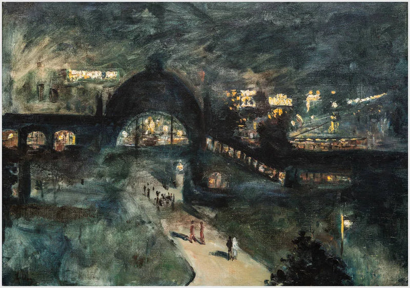 Stazione di Nollendorfplatz di notte - Lesser Ury