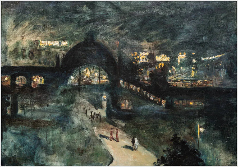 Stazione di Nollendorfplatz di notte - Lesser Ury