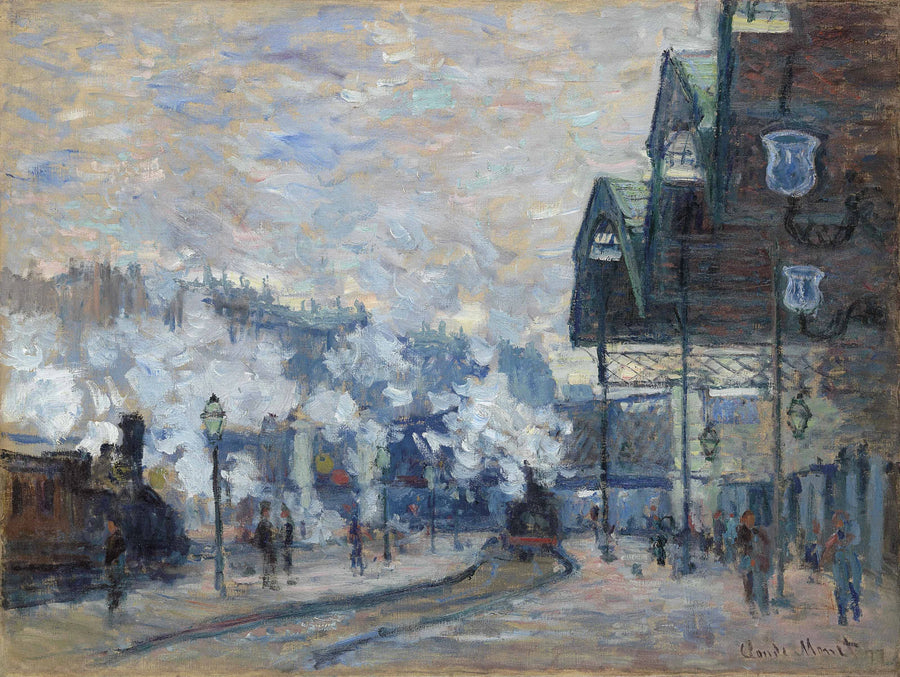 Gare Saint-Lazare, vista esterna W446 - Claude Monet