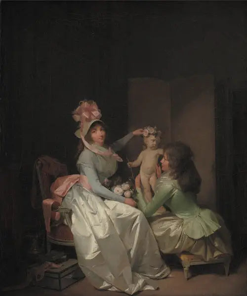 Rivestendo la statuetta di Cupido - Louis-Léopold Boilly