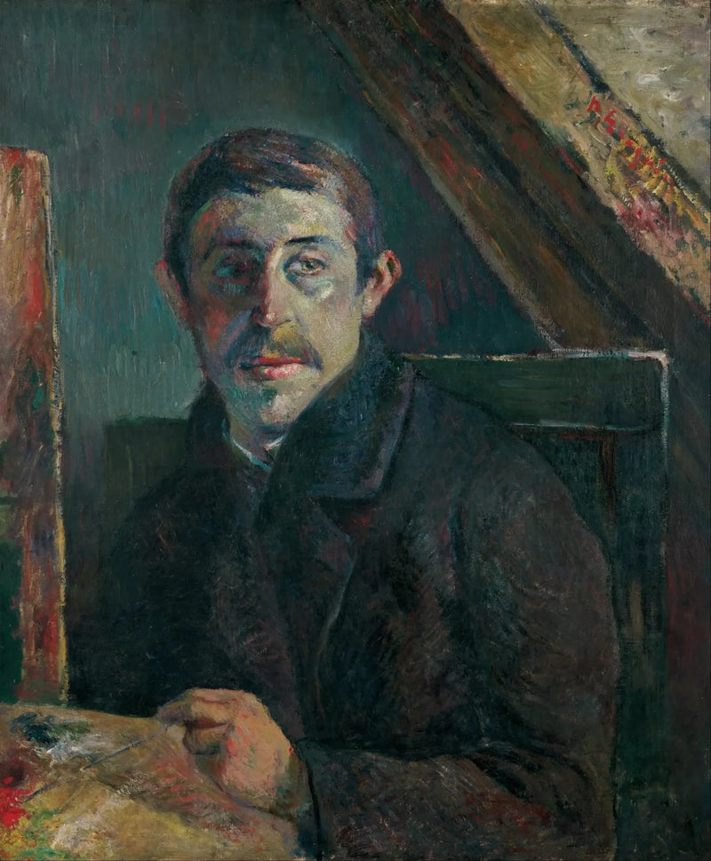 Gauguin davanti al suo cavalletto - Paul Gauguin