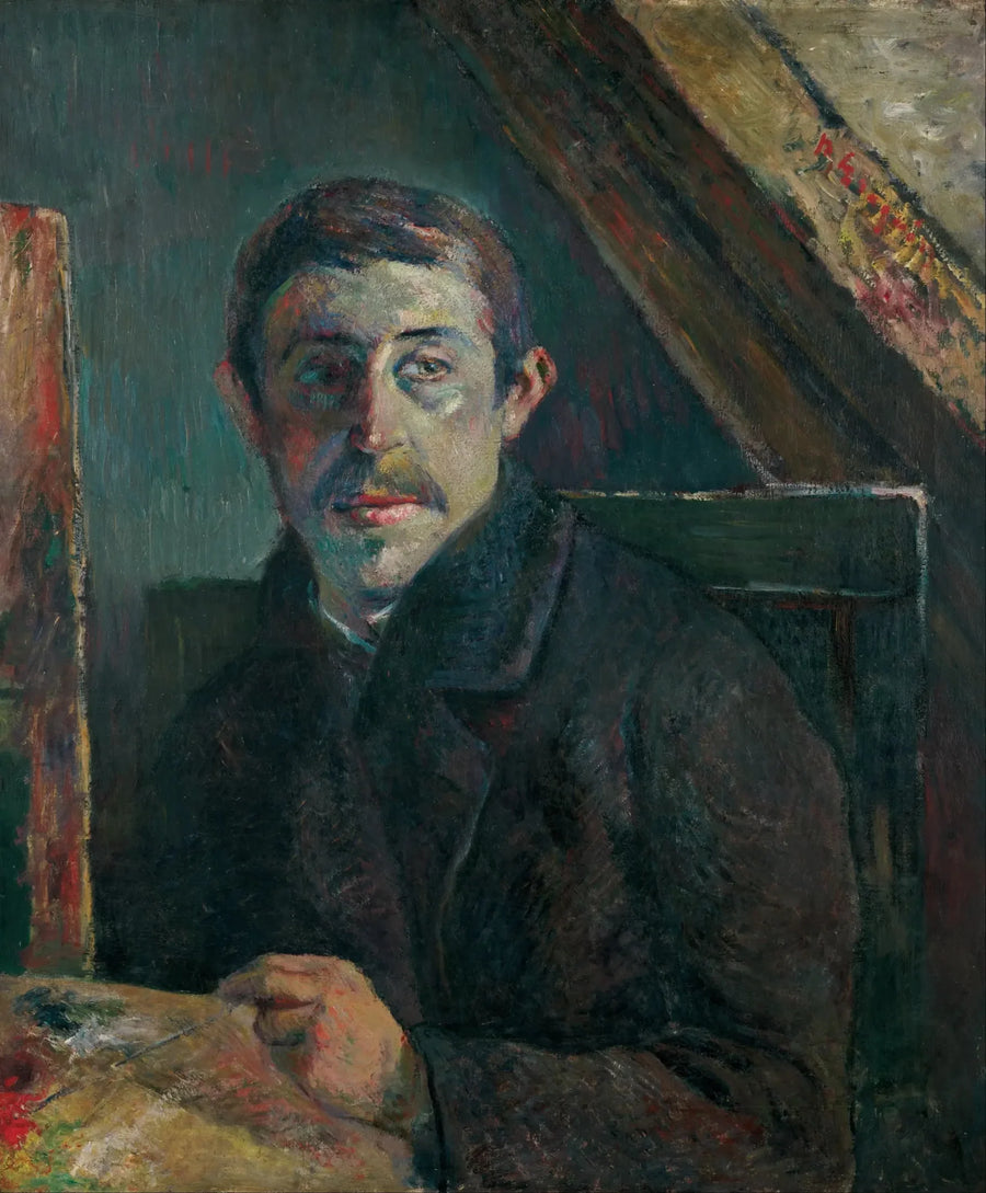Gauguin davanti al suo cavalletto - Paul Gauguin