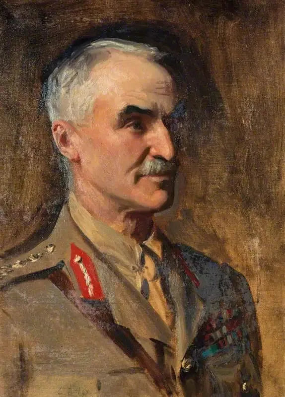 Generale Henry Sinclair, barone Horne, 1861-1929. Soldato (Studio per un ritratto in Ufficiali generali della Prima Guerra Mondiale) - John Singer Sargent