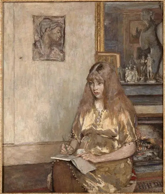 Geneviève Bernheim de Villers - Édouard Vuillard image 1 reproduction artisanale de tableau