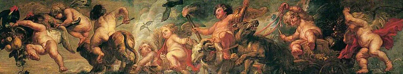Geni che giocano con animali - Peter Paul Rubens