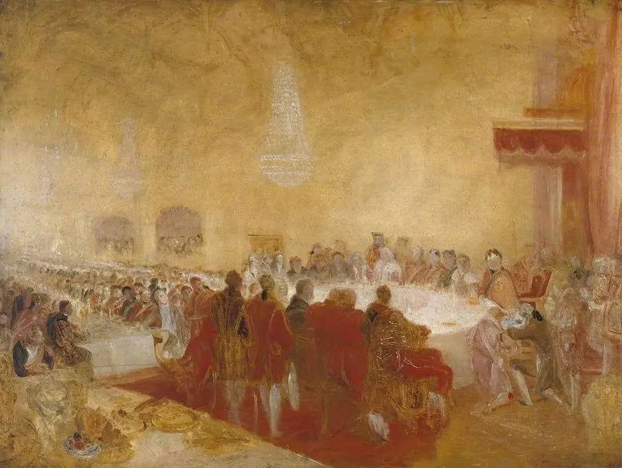 Giorgio IV al Banchetto del Provost nella Casa del Parlamento, Edimburgo - J. M. W. Turner