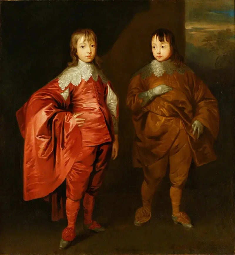 George Villiers (1628–1687), duca di Buckingham, con suo fratello, Lord Francis Villiers (1629–1648) - Antoine van Dyck