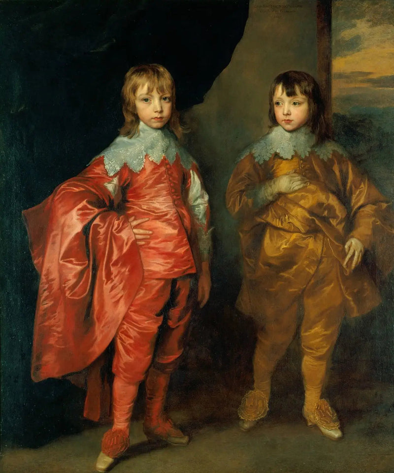 George Villiers, 2º duca di Buckingham, e Lord Francis Villiers - Antoine van Dyck