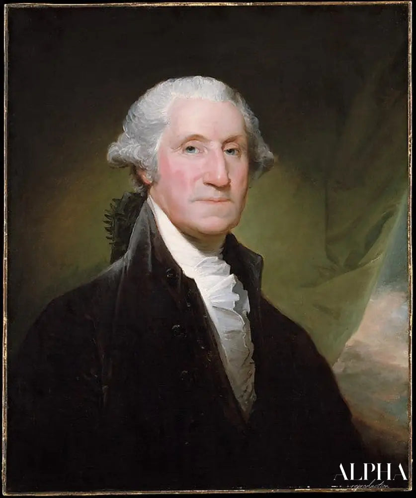 George Washington (portrait Gibbs-Channing-Avery) - Gilbert Stuart - Reproductions de tableaux et peintures haut de gamme