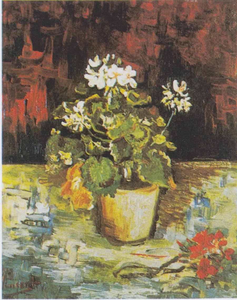 Geranio in vaso di fiori - Vincent van Gogh