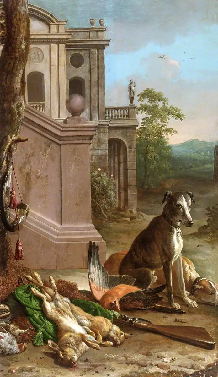 Cacciagione morta in un paesaggio - Melchior de Hondecoeter