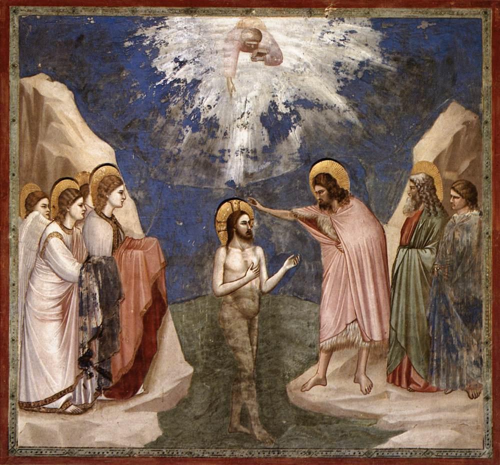 Le Baptême du Christ - Giotto di Bondone