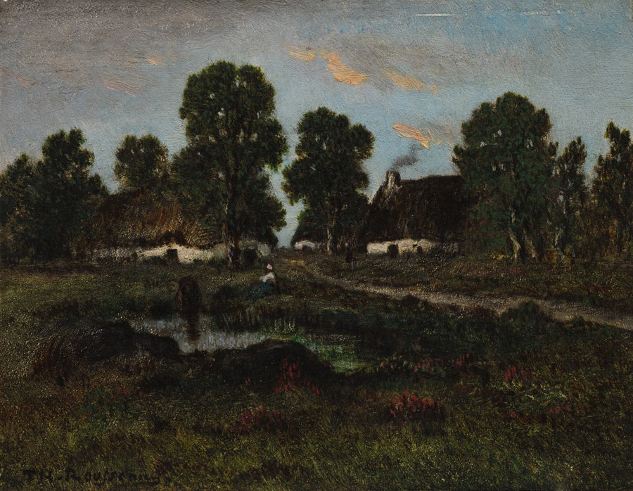 Cottage vicino a Larchant - Théodore Rousseau