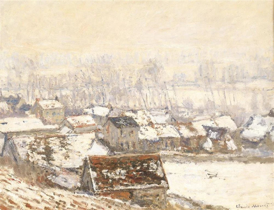 Il Villaggio di Giverny sotto la neve W1055 - Claude Monet