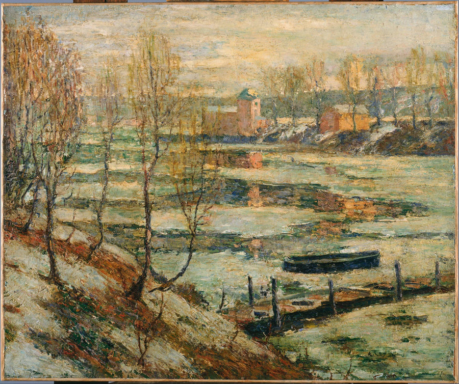 Ghiaccio nel fiume - Ernest Lawson