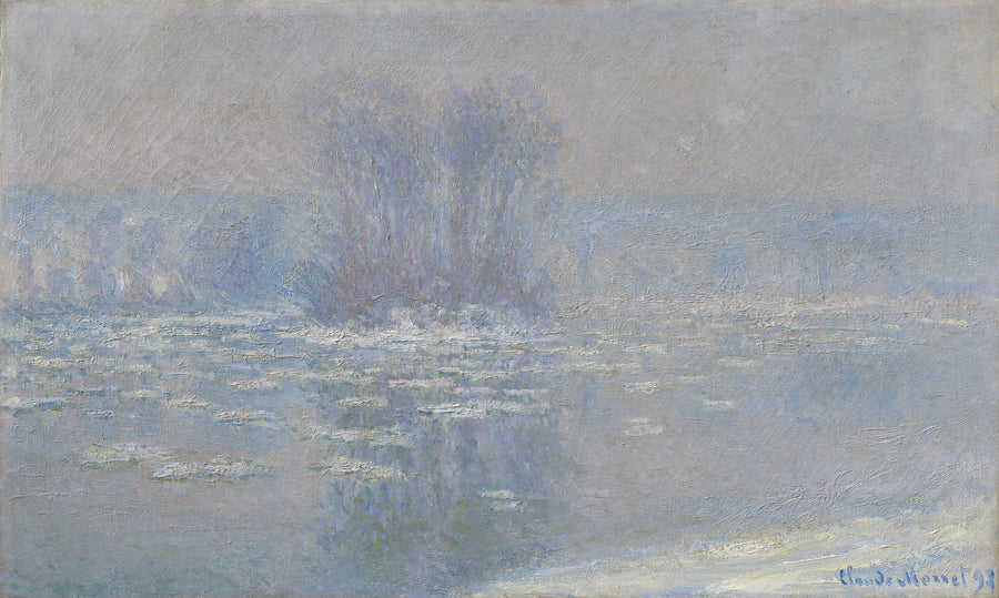 Cubetti di ghiaccio a Bennecourt W1334 - Claude Monet