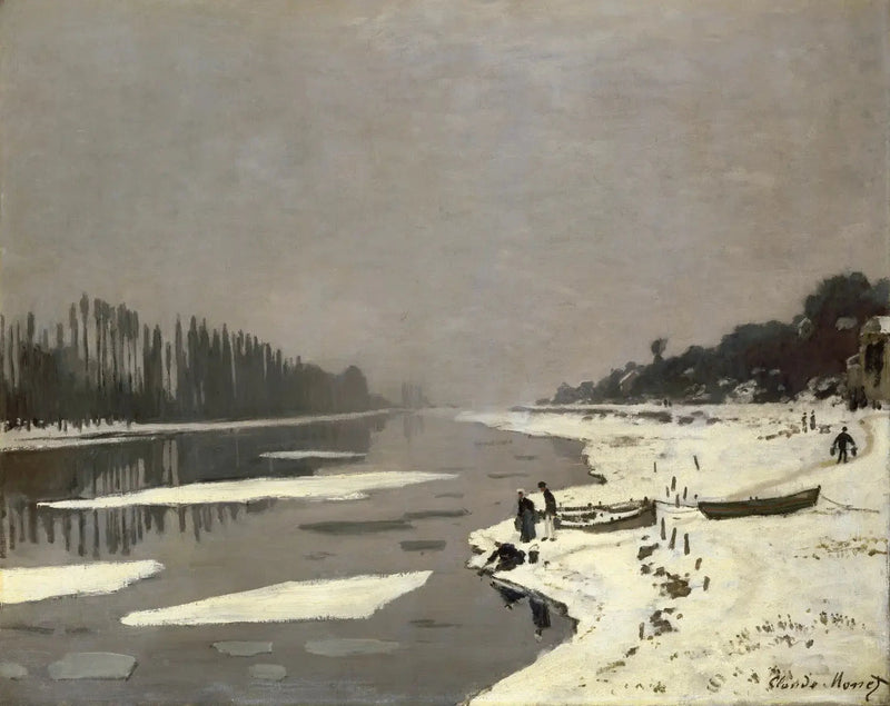 Cubetti di ghiaccio a Bougival W105 - Claude Monet