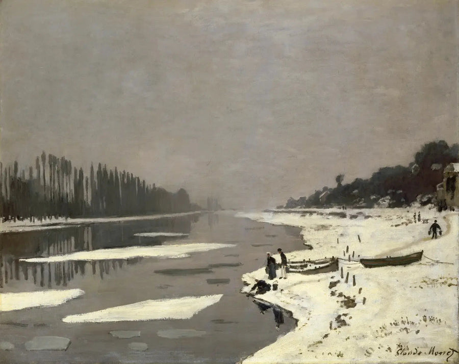 Cubetti di ghiaccio a Bougival W105 - Claude Monet