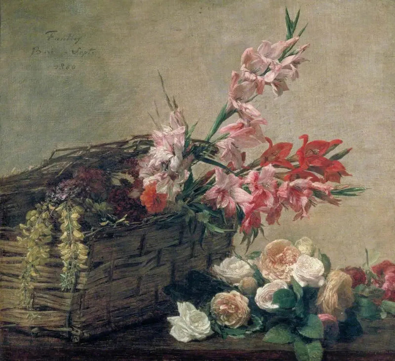 Glaïeuls e rose - Henri Fantin-Latour