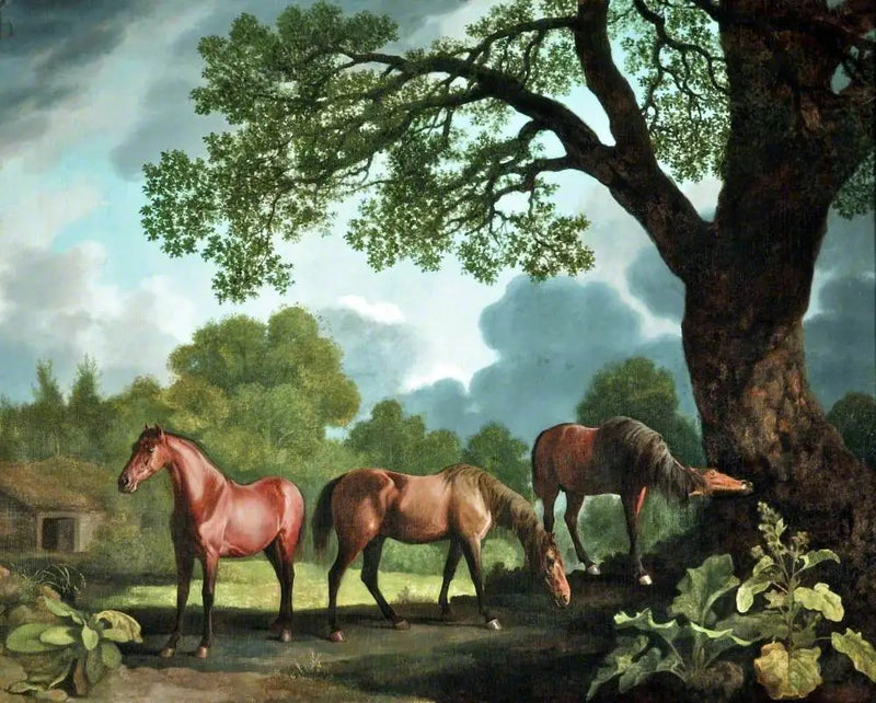 Gnawpost e due altri puledri - George Stubbs