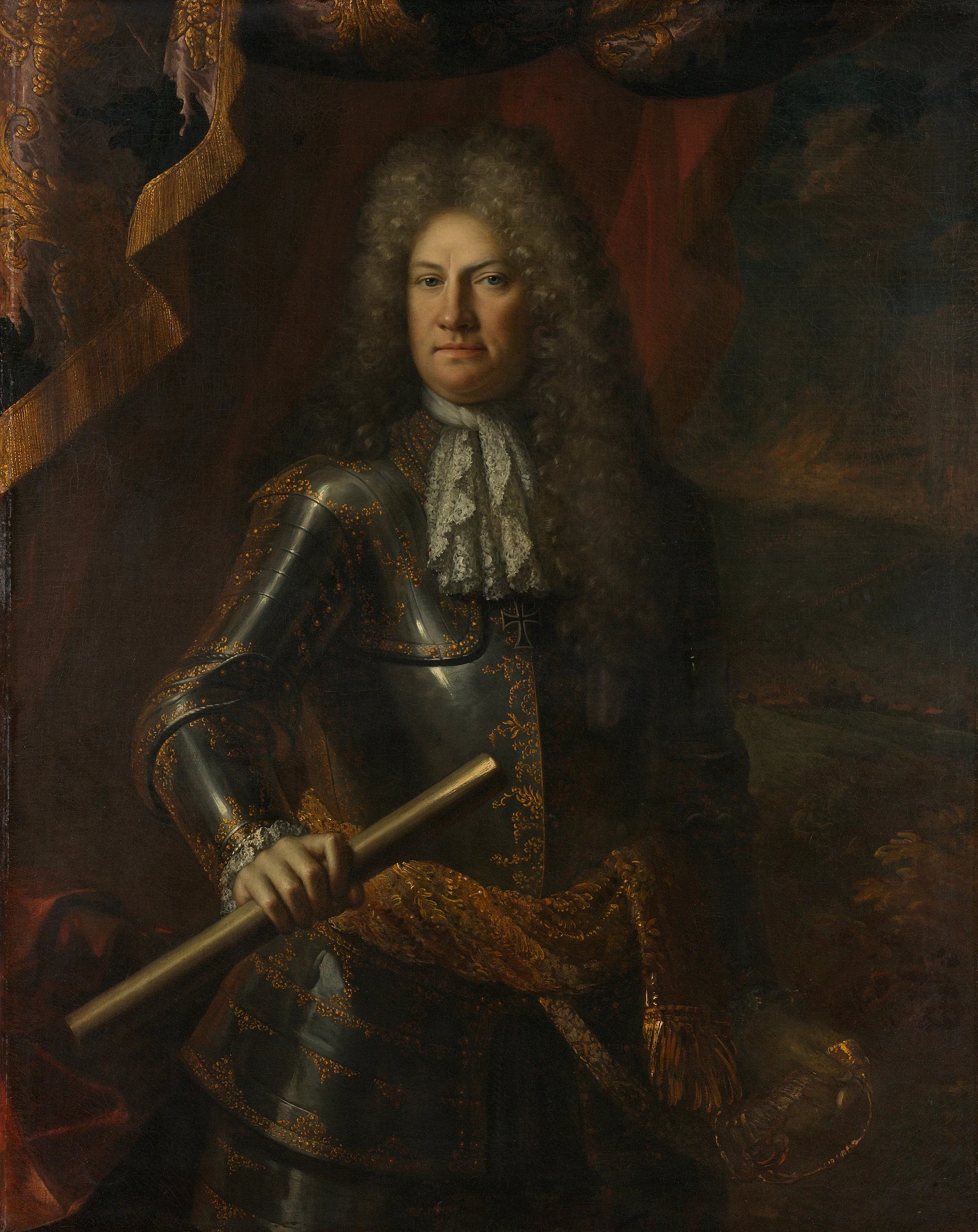 Godard van Reede (1644-1703), seigneur d'Amerongen. Lieutenant-général - Adriaen van der Werff