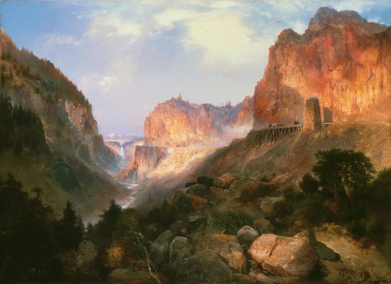 Golden Gate, parco nazionale di Yellowstone - Thomas Moran