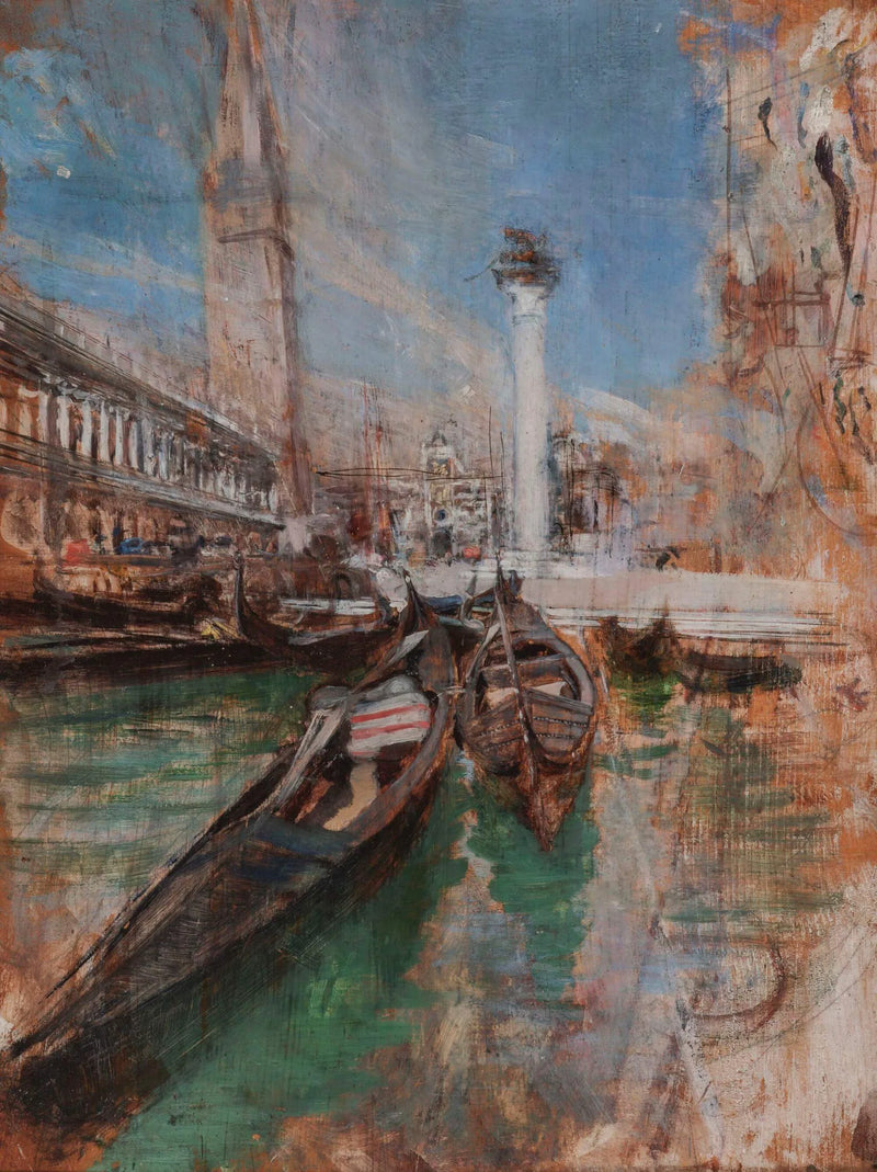 Gondoles davanti alla piazza San Marco - Giovanni Boldini