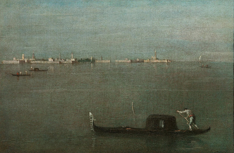 Gondoles sulla laguna - Francesco Guardi