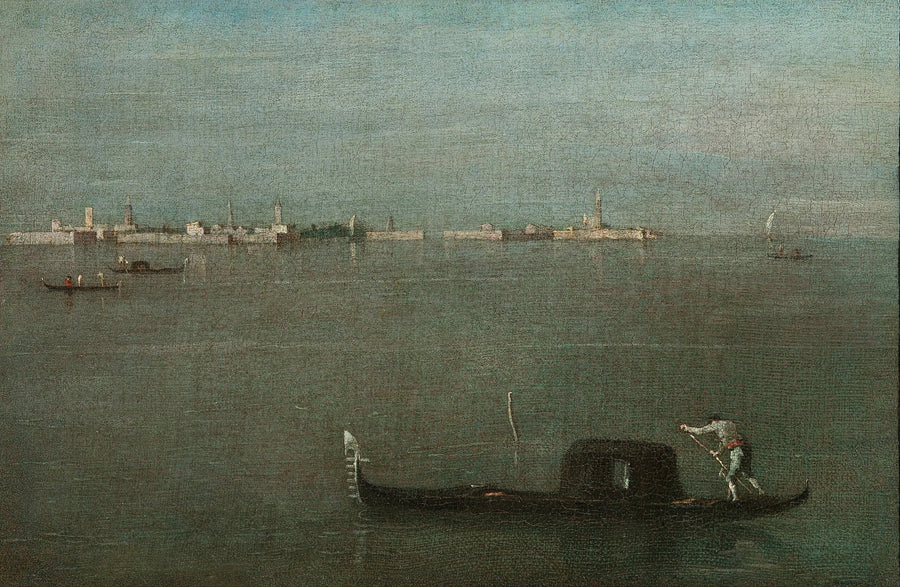 Gondoles sulla laguna - Francesco Guardi