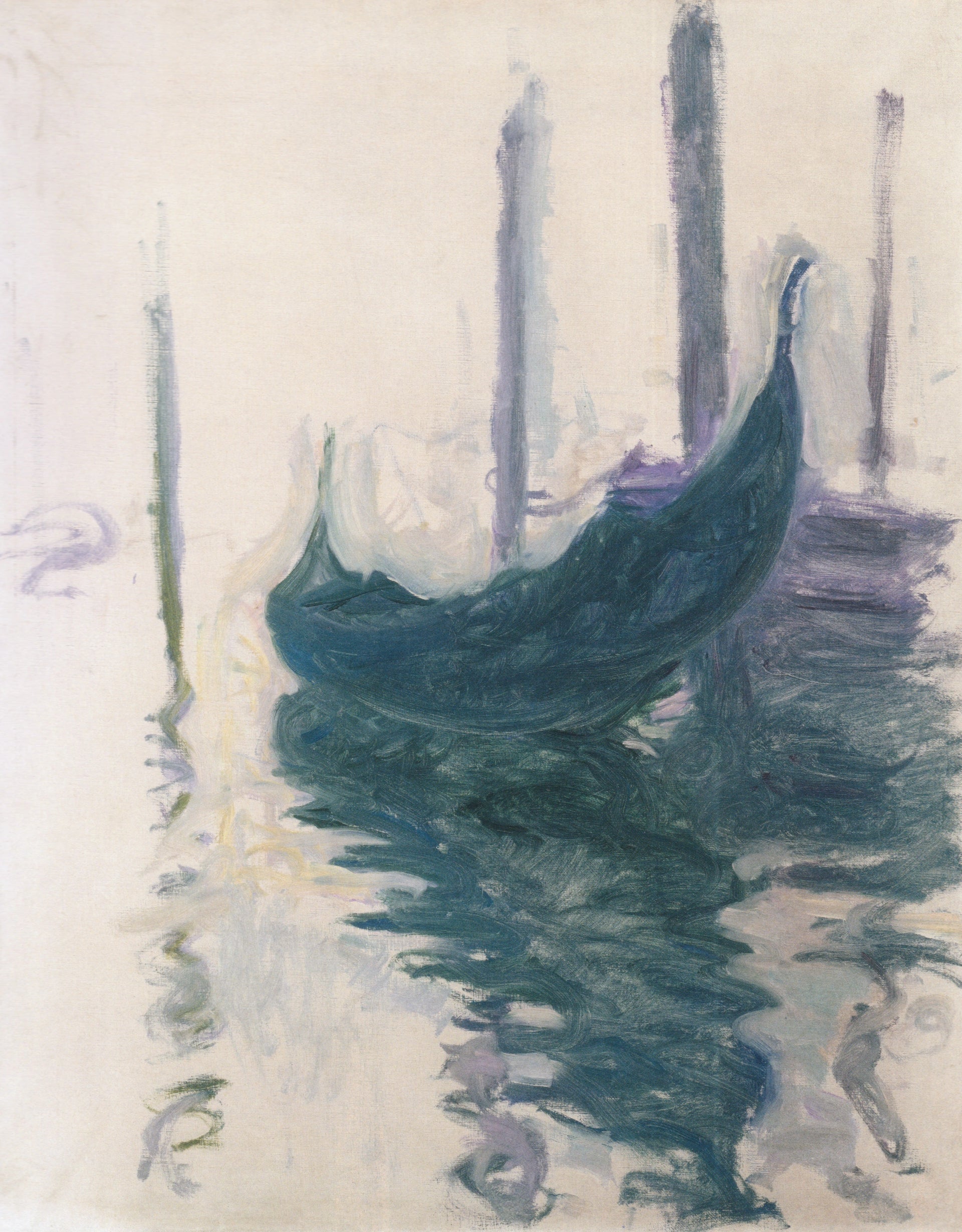 Gondoles à Venise de Claude Monet, 1908 – Musée d’arts de Nantes 2064, Wildenstein 1772