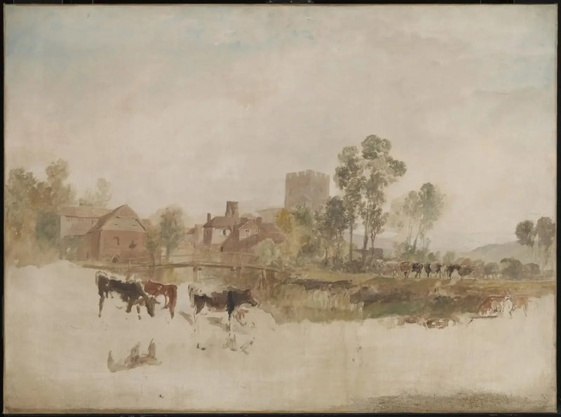 Goring Mill e Chiesa - J. M. W. Turner