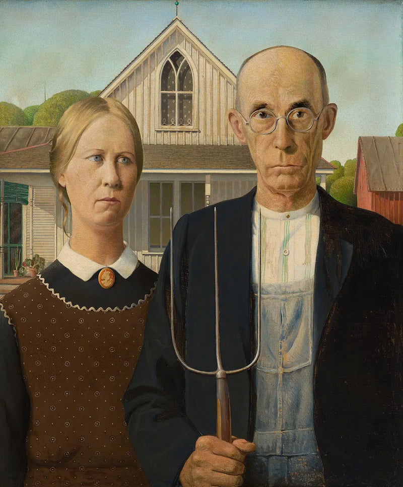 gotico americano - Grant Wood