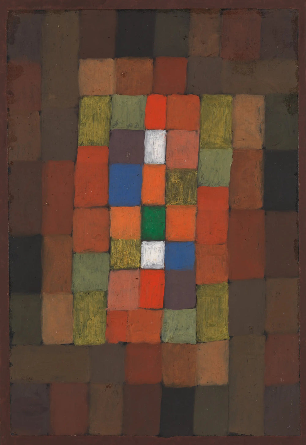 Gradation statique-dynamique - Paul Klee image 1 tableau peint à l’huile sur toile