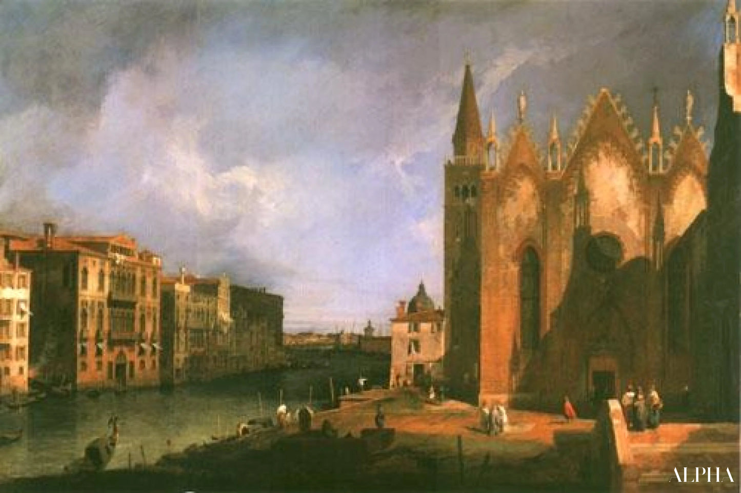 Grand Canal di Santa Maria della Carità tonne Bacino le - Canale Giovanni Antonio - Riproduzioni di quadri e dipinti di alta gamma