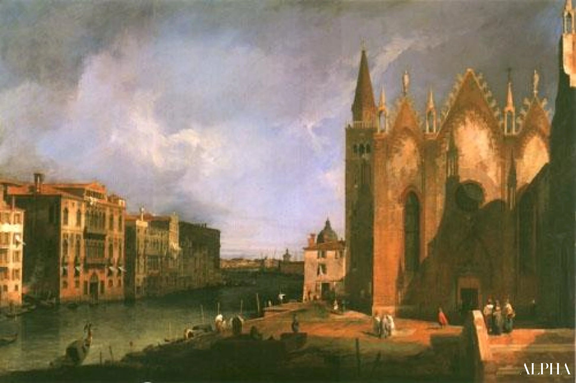 Grand Canal di Santa Maria della Carità tonne Bacino le - Canale Giovanni Antonio - Riproduzioni di quadri e dipinti di alta gamma