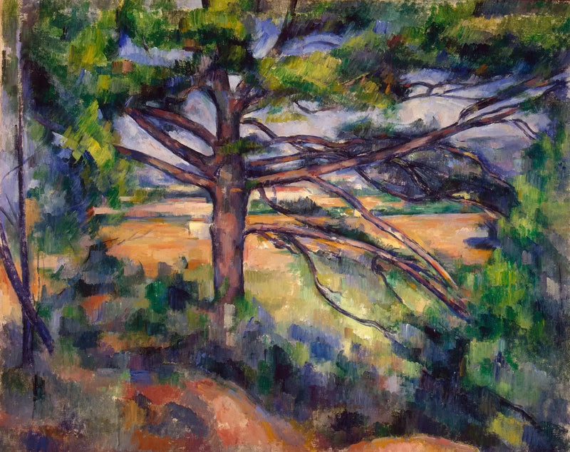 Grande pino e terre rosse - Paul Cézanne