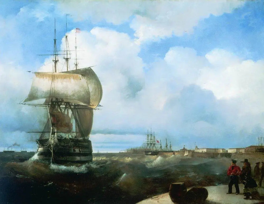 Grande raid a Cronstadt - Ivan Aïvazovski