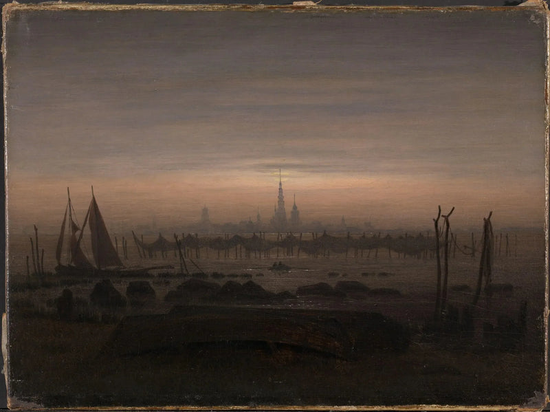 Greifswald al chiaro di luna - Caspar David Friedrich