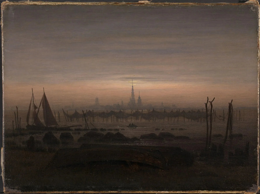Greifswald al chiaro di luna - Caspar David Friedrich