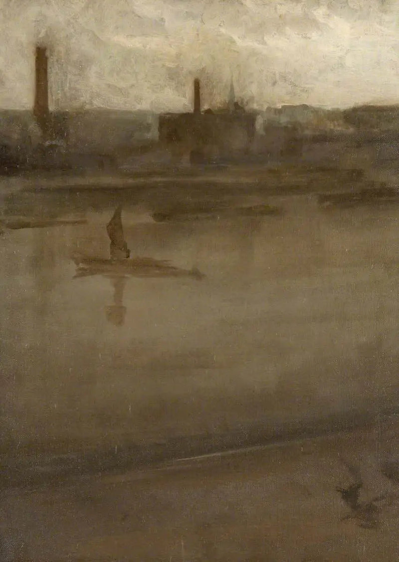 Grigio e argento: il Tamigi - James Abbott McNeill Whistler