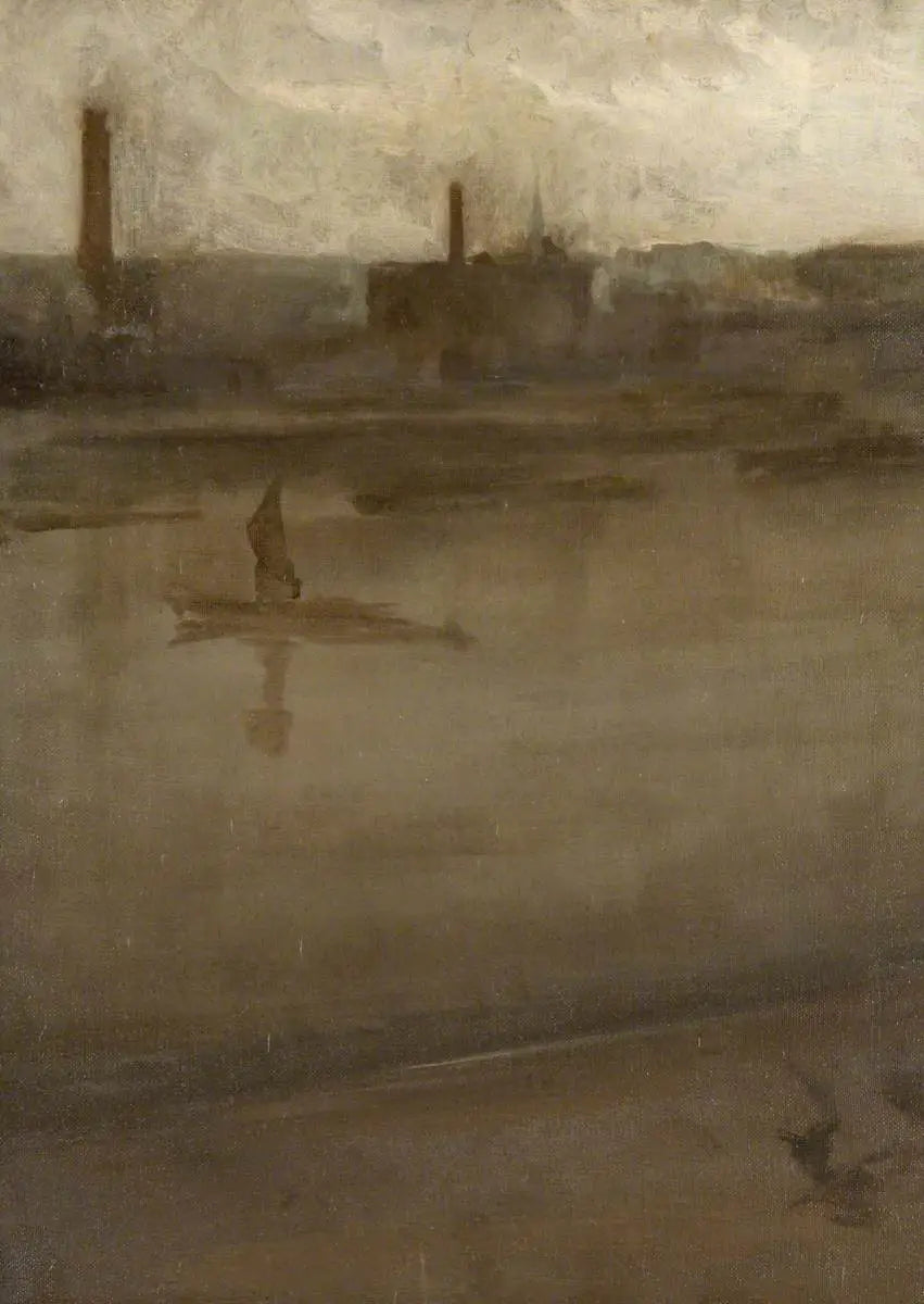 Grigio e argento: il Tamigi - James Abbott McNeill Whistler