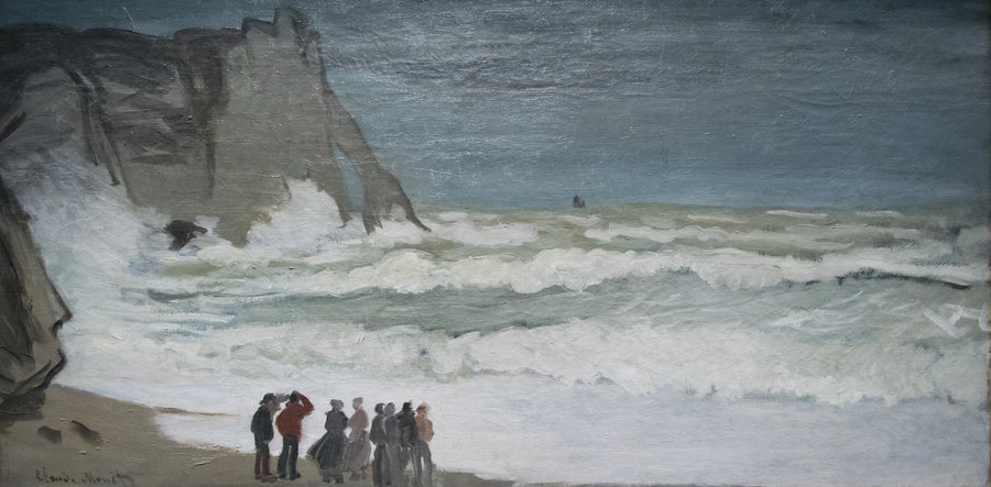 Grandi mari a Étretat W127 - Claude Monet