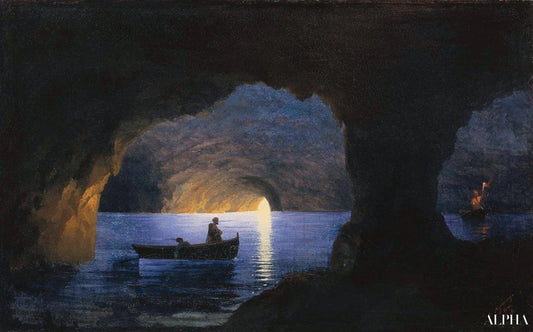 Grotte d'azur, Naples - Ivan Aïvazovski - Reproductions de tableaux et peintures haut de gamme