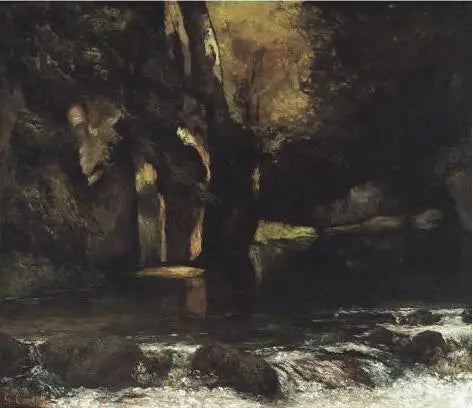 Grotte del Pozzo Nero - Gustave Courbet