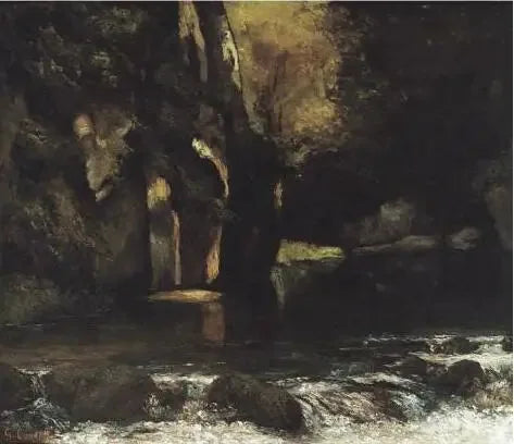 Grotte del Pozzo Nero - Gustave Courbet