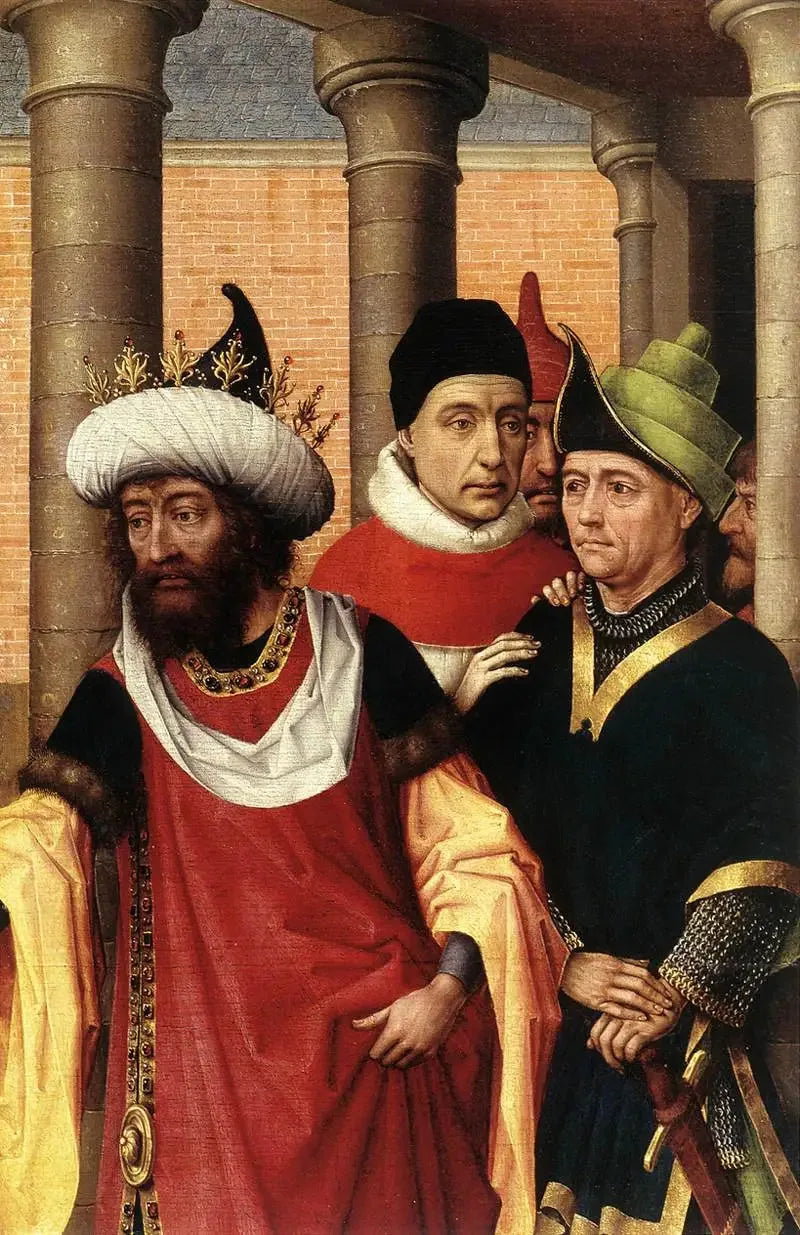 Gruppo di uomini (frammento) - Rogier van der Weyden