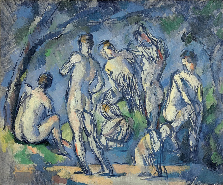 Gruppo di sette bagnanti - Paul Cézanne