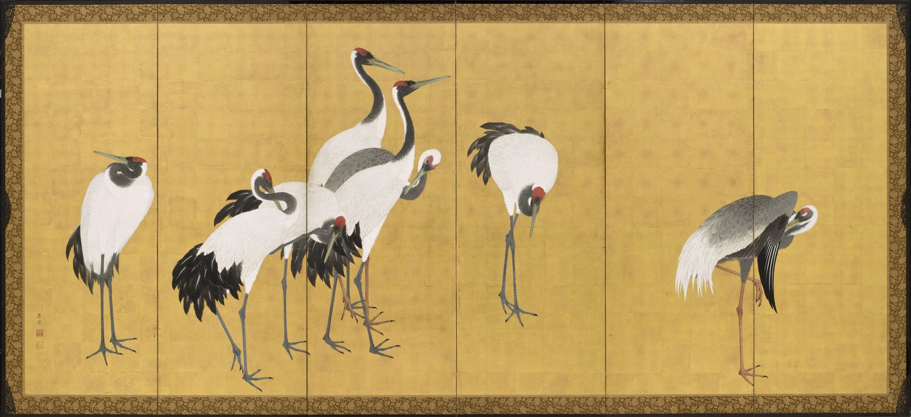 Grues, Maruyama Ōkyo